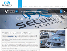 Tablet Screenshot of pgsecurity.co.uk
